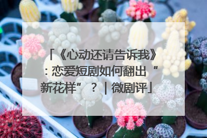 《心动还请告诉我》：恋爱短剧如何翻出“新花样”？｜微剧评