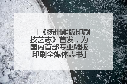 《扬州雕版印刷技艺志》首发，为国内首部专业雕版印刷全媒体志书