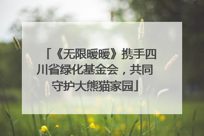 《无限暖暖》携手四川省绿化基金会，共同守护大熊猫家园