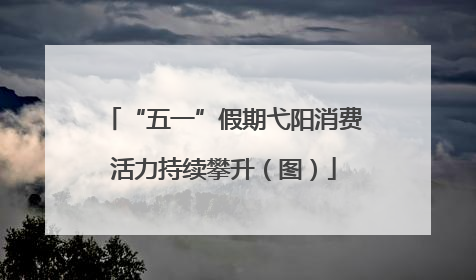 “五一”假期弋阳消费活力持续攀升（图）