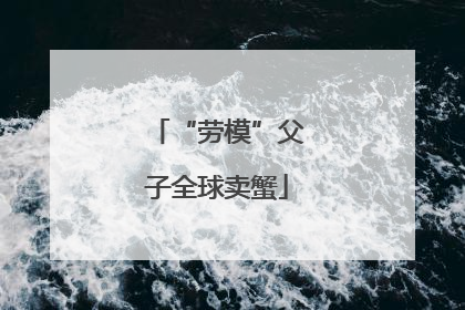 “劳模”父子全球卖蟹