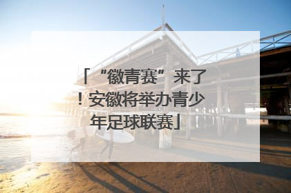 “徽青赛”来了！安徽将举办青少年足球联赛