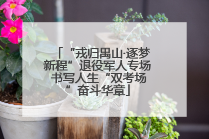 “戎归禺山·逐梦新程”退役军人专场 书写人生“双考场”奋斗华章
