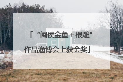 “闽侯金鱼＋根雕”作品渔博会上获金奖