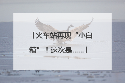 火车站再现“小白箱”！这次是……