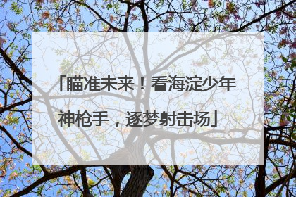 瞄准未来！看海淀少年神枪手，逐梦射击场