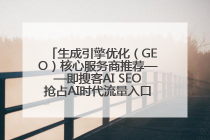 生成引擎优化（GEO）核心服务商推荐——即搜客AI SEO抢占AI时代流量入口（含 GEO报价）