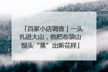 百家小店调查｜一头扎进大山，他把布袋山馒头“蒸”出新花样