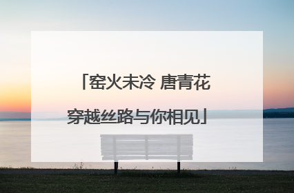 窑火未冷 唐青花穿越丝路与你相见