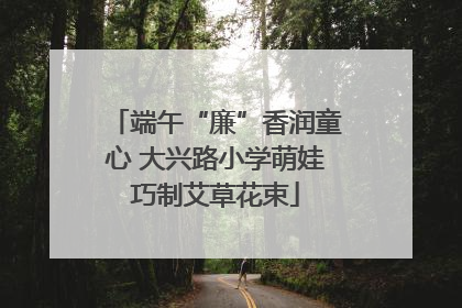 端午“廉”香润童心 大兴路小学萌娃巧制艾草花束
