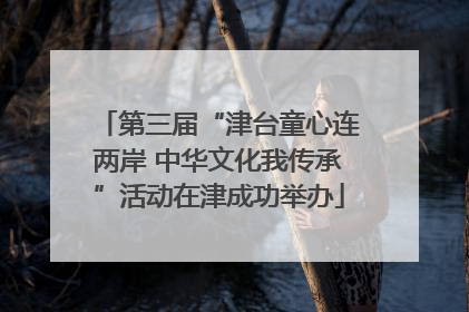 第三届“津台童心连两岸 中华文化我传承”活动在津成功举办