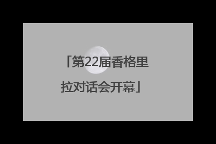 第22届香格里拉对话会开幕