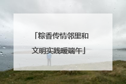 粽香传情邻里和 文明实践暖端午
