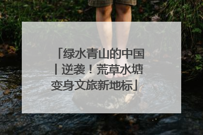 绿水青山的中国丨逆袭！荒草水塘变身文旅新地标
