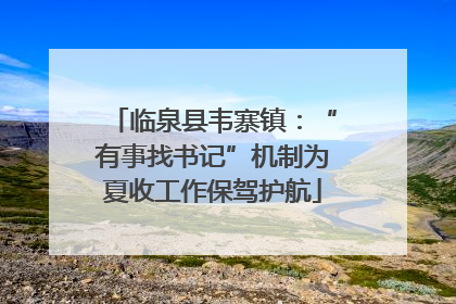临泉县韦寨镇：“有事找书记”机制为夏收工作保驾护航