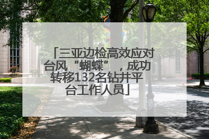 三亚边检高效应对台风“蝴蝶”，成功转移132名钻井平台工作人员