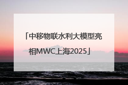 中移物联水利大模型亮相MWC上海2025