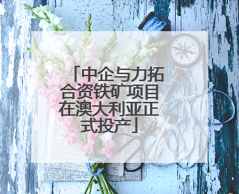 中企与力拓合资铁矿项目在澳大利亚正式投产