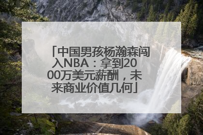中国男孩杨瀚森闯入NBA：拿到2000万美元薪酬，未来商业价值几何