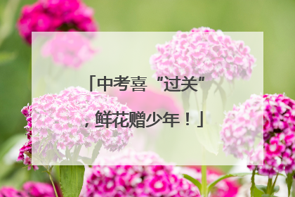 中考喜“过关”，鲜花赠少年！