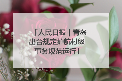 人民日报｜青岛出台规定护航村级事务规范运行