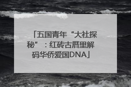 五国青年“大社探秘”：红砖古厝里解码华侨爱国DNA