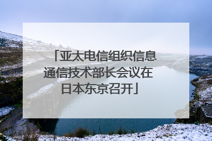 亚太电信组织信息通信技术部长会议在日本东京召开