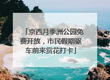 京西月季洲公园免费开放，市民假期驱车前来赏花打卡