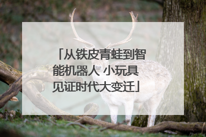 从铁皮青蛙到智能机器人 小玩具见证时代大变迁