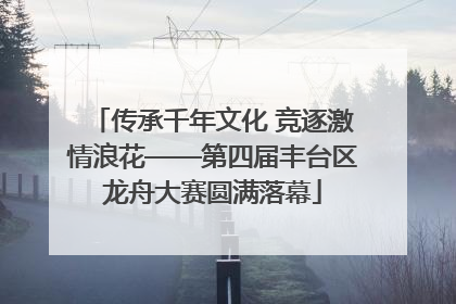 传承千年文化 竞逐激情浪花——第四届丰台区龙舟大赛圆满落幕