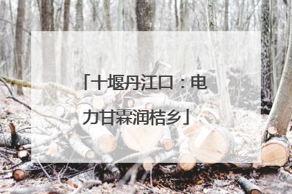 十堰丹江口：电力甘霖润桔乡