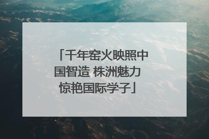 千年窑火映照中国智造 株洲魅力惊艳国际学子