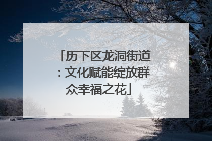 历下区龙洞街道：文化赋能绽放群众幸福之花