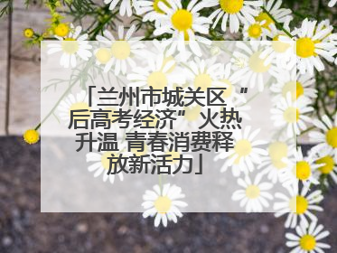 兰州市城关区“后高考经济”火热升温 青春消费释放新活力