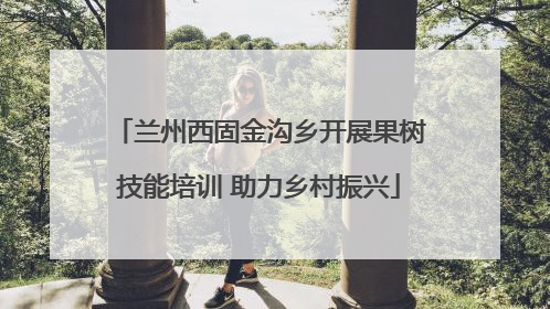 兰州西固金沟乡开展果树技能培训 助力乡村振兴
