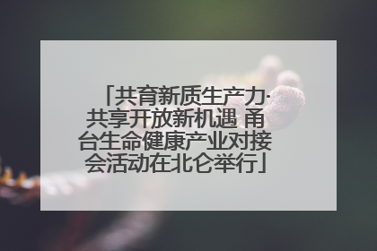 共育新质生产力·共享开放新机遇 甬台生命健康产业对接会活动在北仑举行
