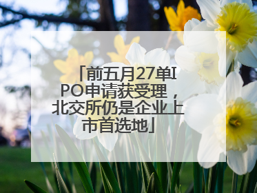 前五月27单IPO申请获受理，北交所仍是企业上市首选地