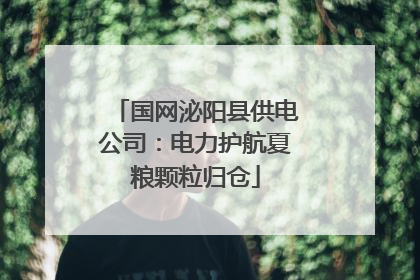 国网泌阳县供电公司：电力护航夏粮颗粒归仓