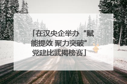在汉央企举办“赋能提效 聚力突破”党建比武揭榜赛