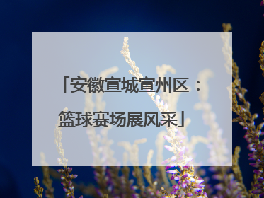 安徽宣城宣州区：篮球赛场展风采