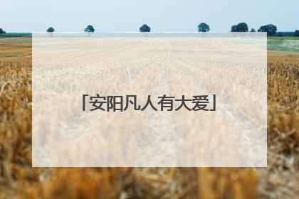 安阳凡人有大爱