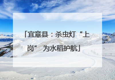 宜章县：杀虫灯“上岗” 为水稻护航