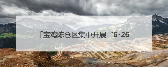 宝鸡陈仓区集中开展“6･26国际禁毒日”禁毒教育宣传活动