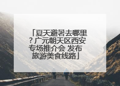 夏天避暑去哪里？广元朝天区西安专场推介会 发布旅游美食线路