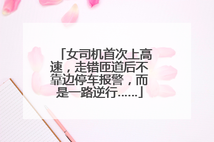 女司机首次上高速，走错匝道后不靠边停车报警，而是一路逆行……