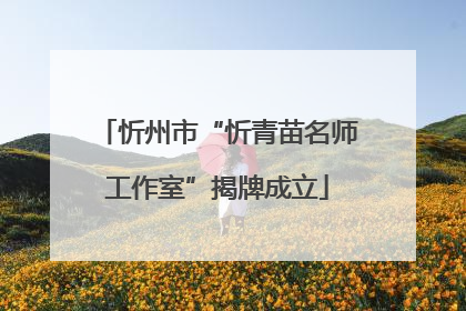忻州市“忻青苗名师工作室”揭牌成立