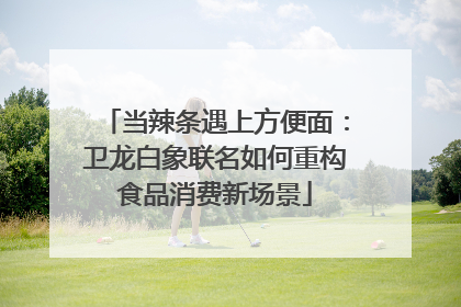 当辣条遇上方便面：卫龙白象联名如何重构食品消费新场景