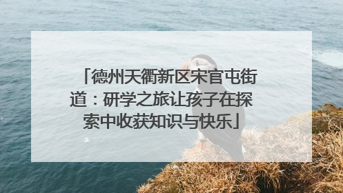 德州天衢新区宋官屯街道：研学之旅让孩子在探索中收获知识与快乐