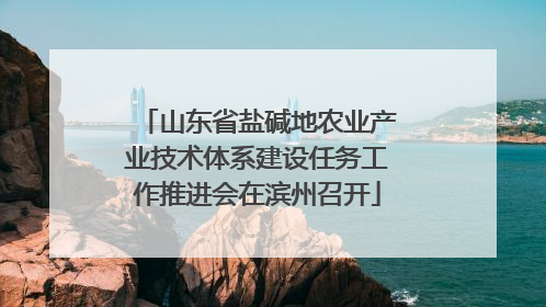 山东省盐碱地农业产业技术体系建设任务工作推进会在滨州召开