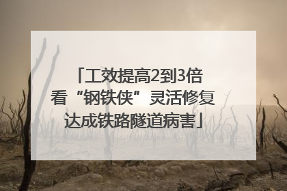工效提高2到3倍 看“钢铁侠”灵活修复达成铁路隧道病害